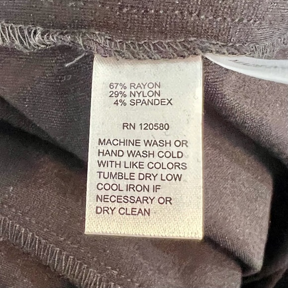 Amanda + Chelsea | Black Ponte Straight-Leg Ankle Pants, Size 20W - EUC - Picture 8 of 8